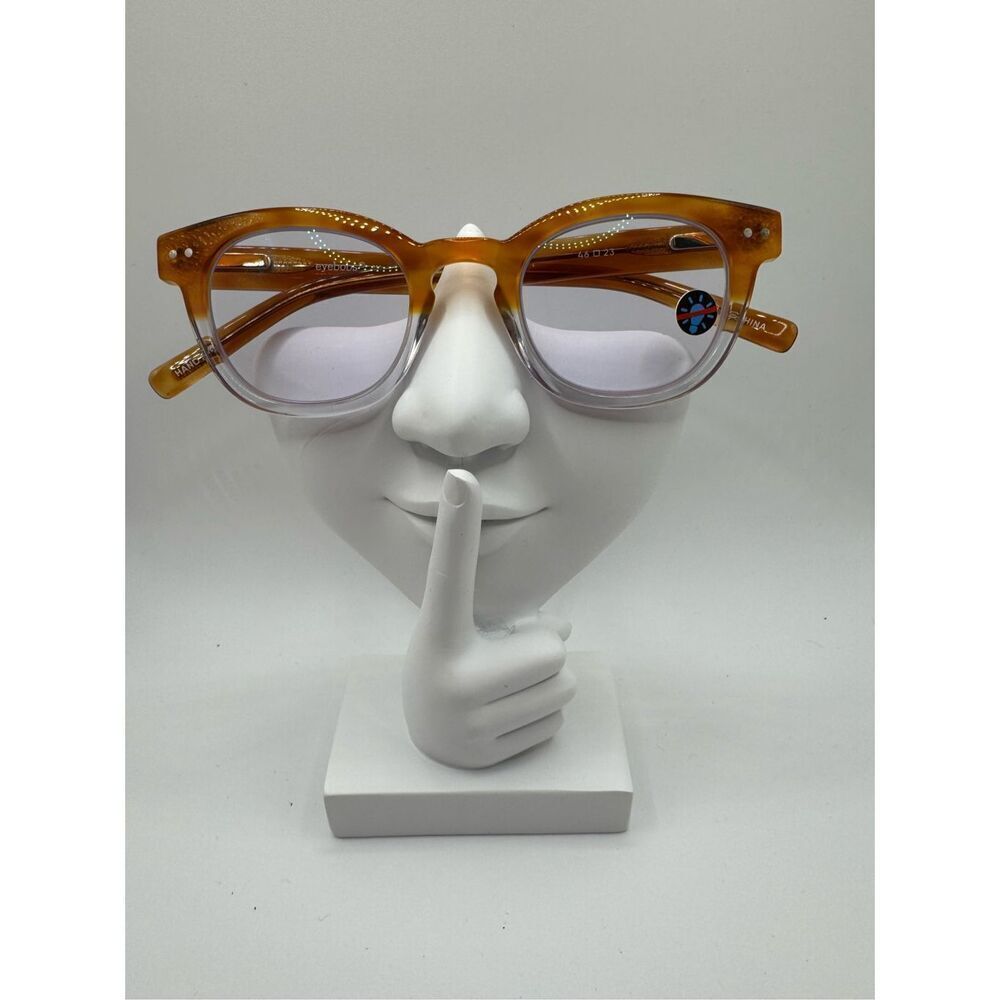 eyebobs Waylaid reading glasses strength 3.50 clear brown new without case